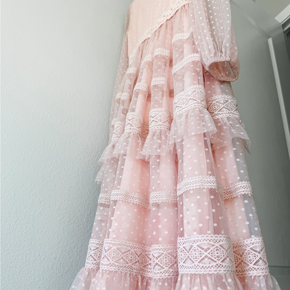 Rachel Parcell Blush Lace Dress